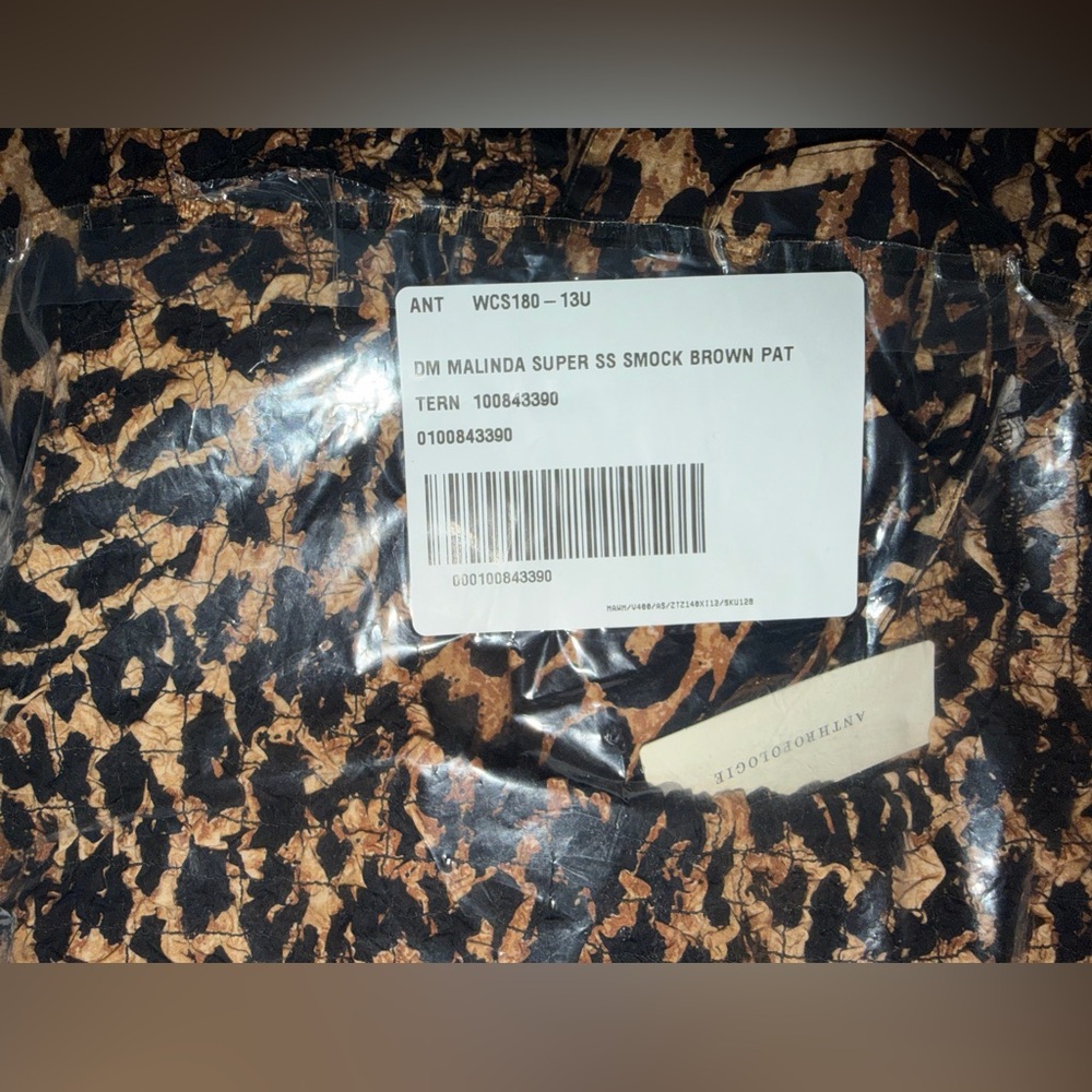 Damson Madder Malinda Smocked Short-Sleeve Midi Dress - US 4 - UK 8 - NWT - 🐆 - Picture 6 of 10
